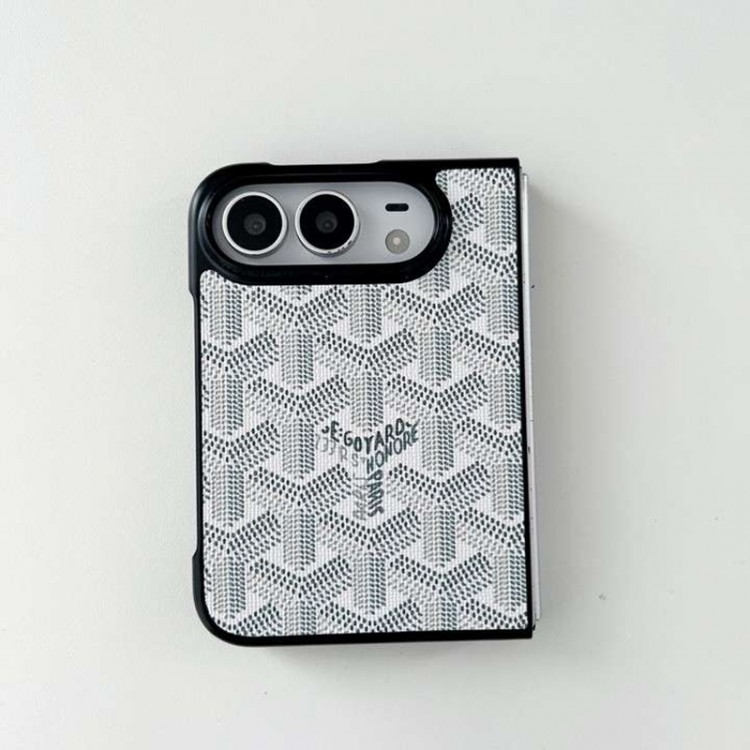 Goyard ゴヤールgalaxy z flip8 7 6 5 4 3 z fold5 6 7 8 ultraハイブランドケースハイエンドアイフォン Duo 折りたたみスマホケースファッション iPhone Duo 折りたたみケースブランド折りたたみ型ギャラクシーz flip 8 7 6 5/z flip4/z fold5 6 7 8 ultraケースメンズ