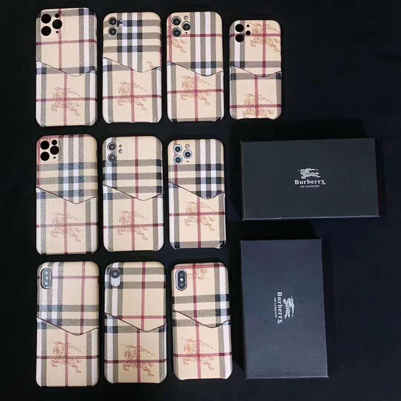 Burberry/バーバリーペアお揃い アイフォン12/11ケース iphone 11/xs/x/8/7/se2ケース