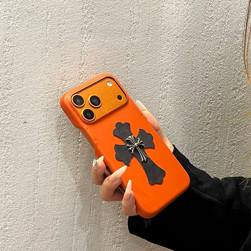 Chrome Heartsアイフォン17pro /16/15プロ/14/13カバ