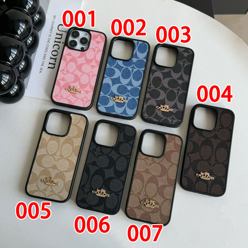 Coachアイフォン17 プロマックス 16e 15プロ/14/13スマホケース