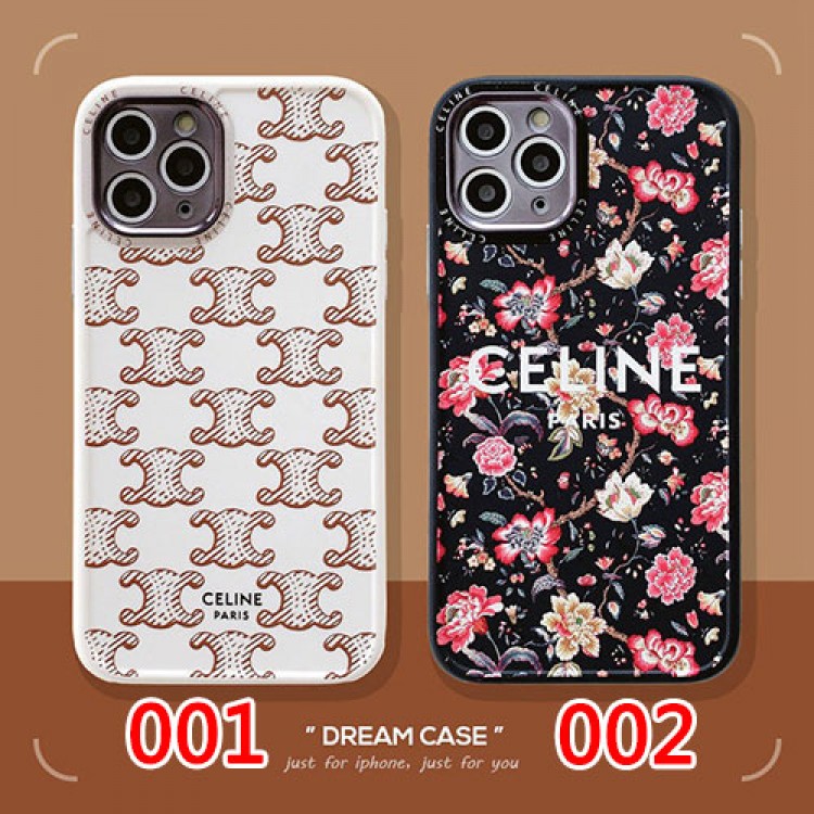 セリーヌ 人気ブランド iphone 12/12 pro/12 pro maxケース 花柄 女性向け iphone11/11pro maxケース 激安 個性 iphone x/xr/xs/xs maxケース ins風