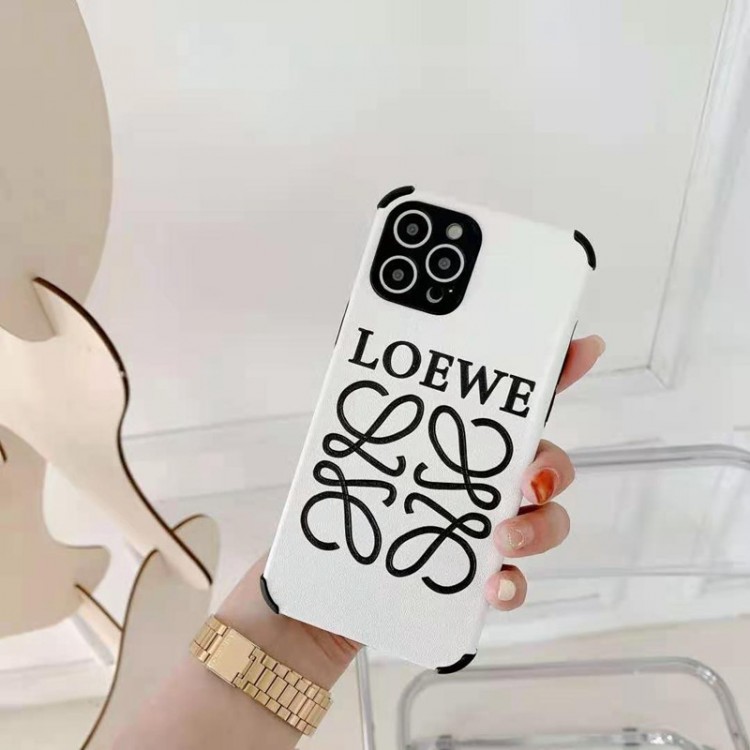 LOEWE/ロエベ iphone13/12/11/xs/xr/8/7ケース メンズレディース可愛いブランド風パロディケースiphone xr/xs maxケースチェーンつき芸能人愛用可愛い 