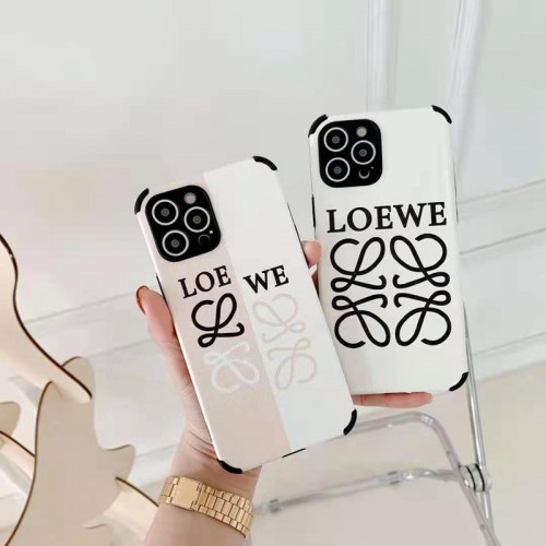 LOEWE/ロエベ iphone13/12/11/xs/xr/8/7ケース メンズレディース可愛いブランド風パロディケースiphone xr/xs maxケースチェーンつき芸能人愛用可愛い 