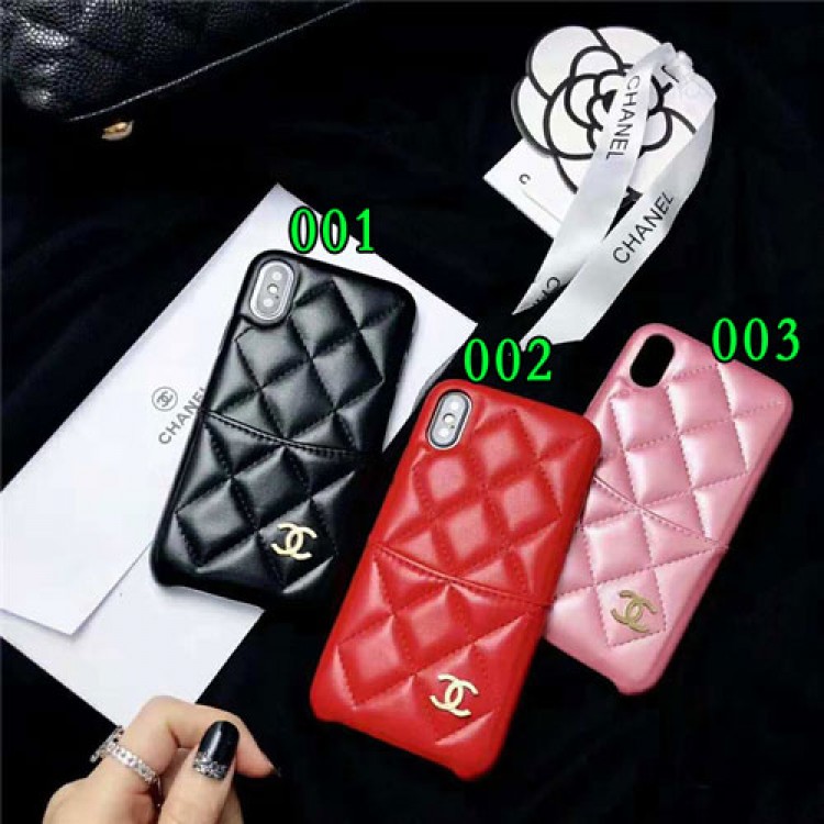 chanel iPhone 11/11pro/xr/xs max/xsケース シャネル iphone x/8/7スマホケース ブランドIphone6/6sカバー ジャケット 菱形紋 カード入れ