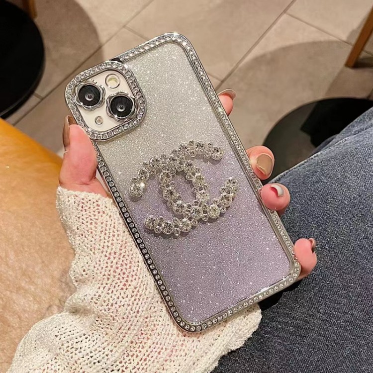 CHANEL ラインストーン付き シャネル iphone15pro透明ケース 贅沢感 iphone14Plus/15携帯カバー キラキラ 女子愛用 セレブ 綺麗 iPhone13pro/13pro maxフルーカバー 人気 アイフォン12/12プロケース クリスマスプレゼント