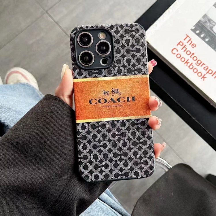 Coach コーチハイブランドアイフォン15プロ/14/13スマホケースレディース向けiphone15/14/13Proケースかわいいアイフォン15プロ/14/13カバー