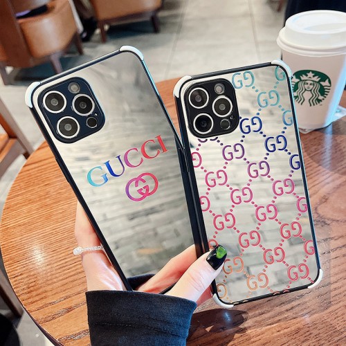 光沢があるグッチ鏡面ケース ブランド iphone13/13mini/13pro/13pro maxフルーカバー Gucci iPhone12/12mini/12pro/12pro maxスマホケース 男女兼用 ファッション アイフォン11/11pro maxケース