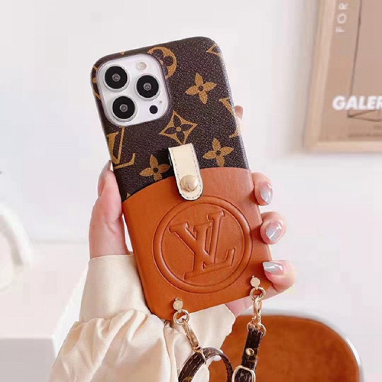 LOUIS VUITTON ルイヴィトン iphone13Pro max/12Proハードケース iPhone13カバー ブランド 経典 モノグラム アイフォン12Pro max/13Pro/11カバー 男女兼用 カード収納 iphone11/11pro/11pro maxカバー