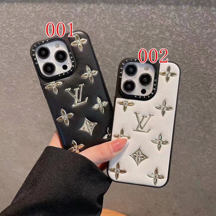 贅沢 Louis Vuitton ブランド iphone14plus/14pro maxレザーケース 男女兼用 アイフォンiphone13/13pro/13pro max携帯カバー ファッション おしゃれ iphone12/12pro/12pro maxケース 人気 金属製モノグラム 