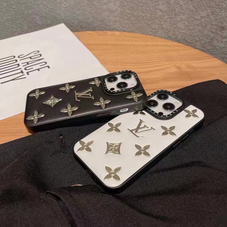 贅沢 Louis Vuitton ブランド iphone14plus/14pro maxレザーケース 男女兼用 アイフォンiphone13/13pro/13pro max携帯カバー ファッション おしゃれ iphone12/12pro/12pro maxケース 人気 金属製モノグラム 