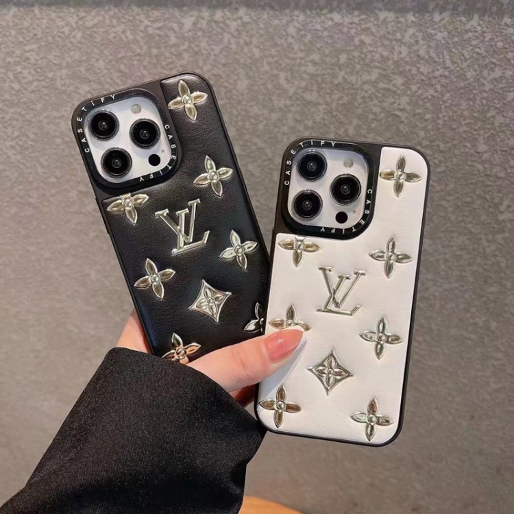 贅沢 Louis Vuitton ブランド iphone14plus/14pro maxレザーケース 男女兼用 アイフォンiphone13/13pro/13pro max携帯カバー ファッション おしゃれ iphone12/12pro/12pro maxケース 人気 金属製モノグラム 