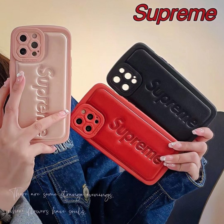 7色 supreme iphone14/14plus保護ケース 男女兼用 人気 シュプリーム iPhone13/13pro maxスマホケース ブランド 色豊か カップル向け ペアケース アイフォン12/12プロフルーカバー レザー 人気