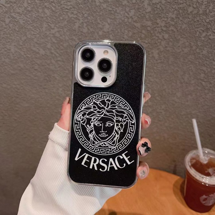 Versace ヴェルサーチハイブランドアイフォン15プロ/14/13スマホケースiphone15/14/13Proブランドスマホケースレディース向けiphone15/14/13Proケース