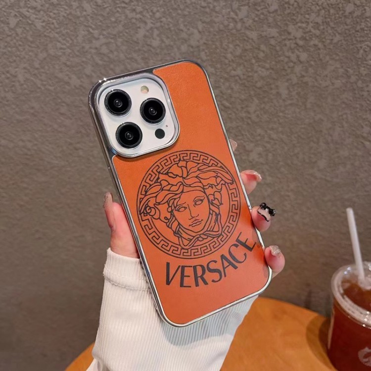 Versace ヴェルサーチハイブランドアイフォン15プロ/14/13スマホケースiphone15/14/13Proブランドスマホケースレディース向けiphone15/14/13Proケース