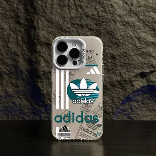 Adidas アディダスハイブランドアイフォン15プロ/14/13スマホケースレディース向けiphone15/14/13Proケースハイエンドiphone15Pro Max/14plusカバー