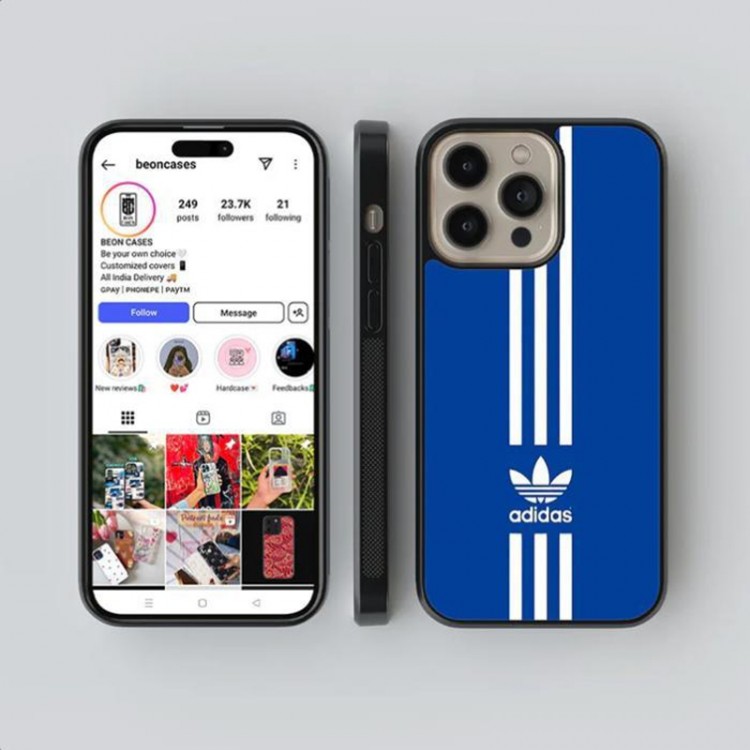 Adidas アディダス男女兼用携帯カバーiphone Air/16/15/14/17Pro Max airブランドiphone16/15/14 17Pro/ airメンズケースかわいいアイフォン17pro /16/15プロ/14/13カバー