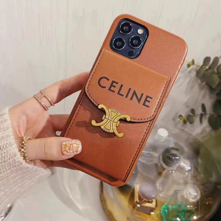 セリーヌ galaxy s23/s23Ultraケース フルーカバー カード収納 celine iphone14/14pro max携帯ケース おしゃれ 金属ロゴ 男女兼用 galaxy s22/s22+ケースカバー アイフォン13/13pro maxスマホカバー 高級感