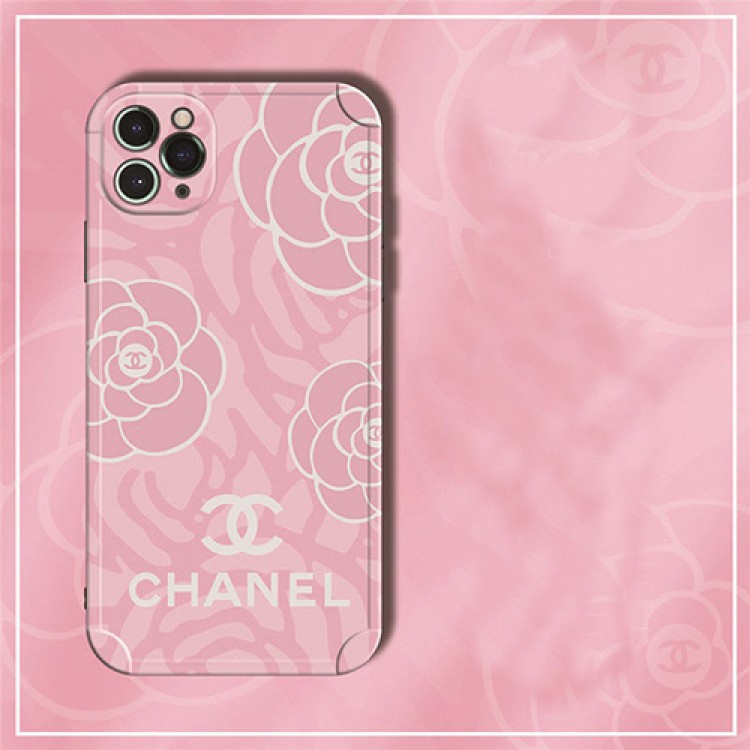 椿の花柄 女子 シャネル アイフォン13Pro max/13Pro iPhone13ケース ジャケット型 おしゃれ Chanel iphone12Pro IPHONE12Pro max/12カバー ピンク 綺麗 レディース向け 黒 ブランド アイホン11/11pro/11pro maxケース 高級 