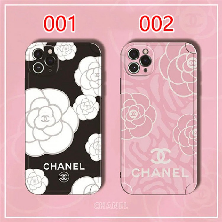 椿の花柄 女子 シャネル アイフォン13Pro max/13Pro iPhone13ケース ジャケット型 おしゃれ Chanel iphone12Pro IPHONE12Pro max/12カバー ピンク 綺麗 レディース向け 黒 ブランド アイホン11/11pro/11pro maxケース 高級 