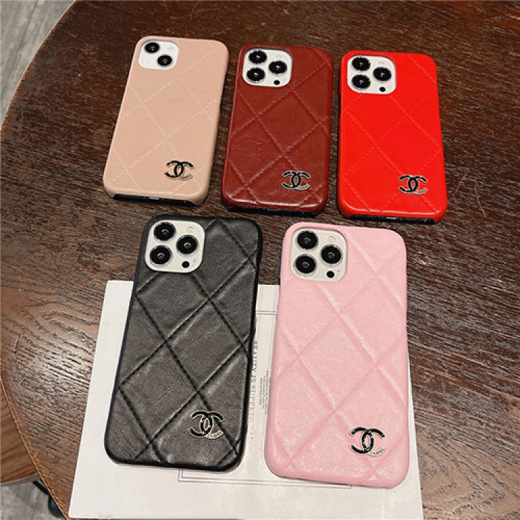 Chanel シャネル GalaxyS22/S22+/S22Ultraケース ブランド 革製 おしゃれ iphone14/13pro/13pro maxケース 菱格 光沢 Galaxy S21/Note20+ケース 金属ロゴ 高級感 iphone13/12pro携帯カバー