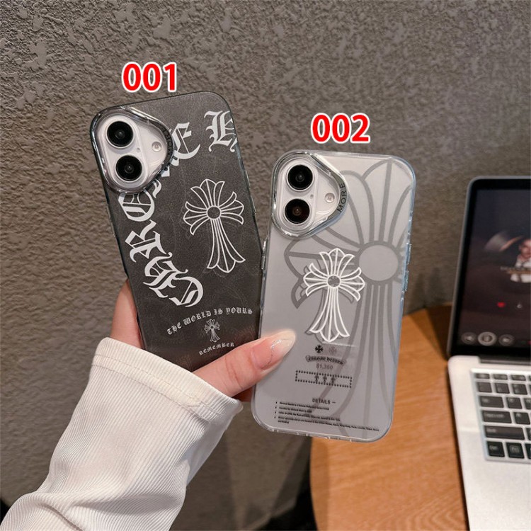 クロムハーツ Chrome Heartsブランドiphone16/15/14Proメンズケースかわいいアイフォン16/15プロ/14/13カバーiphone16/15/14ブランドケースメンズレディース