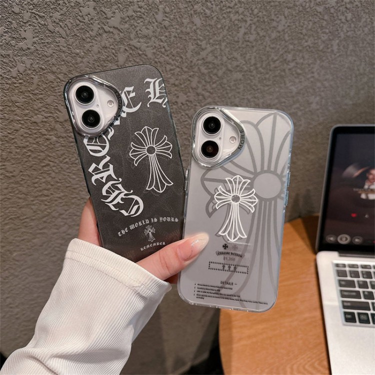 クロムハーツ Chrome Heartsブランドiphone16/15/14Proメンズケースかわいいアイフォン16/15プロ/14/13カバーiphone16/15/14ブランドケースメンズレディース