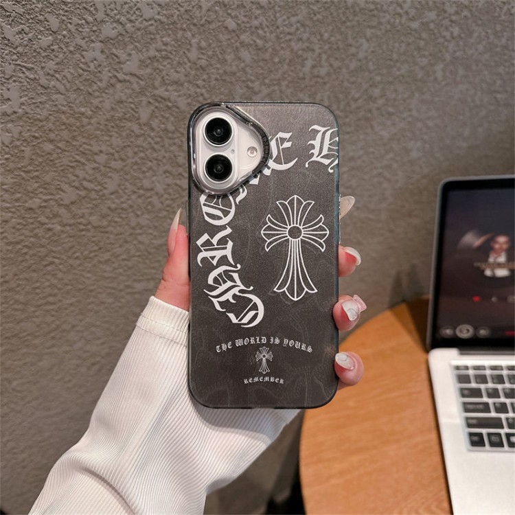 クロムハーツ Chrome Heartsブランドiphone16/15/14Proメンズケースかわいいアイフォン16/15プロ/14/13カバーiphone16/15/14ブランドケースメンズレディース