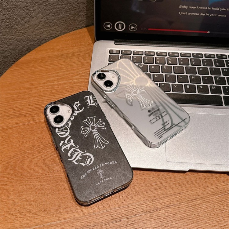 クロムハーツ Chrome Heartsブランドiphone16/15/14Proメンズケースかわいいアイフォン16/15プロ/14/13カバーiphone16/15/14ブランドケースメンズレディース