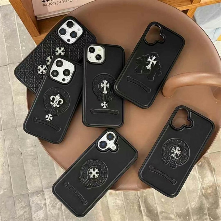クロムハーツ iphone17/16/15/14/13 Pro MaxケースブランドコピーハイブランドChrome Hearts アイフォン17 16e 15プロ/14/13スマホケースハイエンドiphone16/15 17Pro Max/14plusカバー