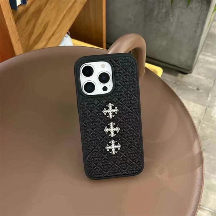 クロムハーツ iphone17/16/15/14/13 Pro MaxケースブランドコピーハイブランドChrome Hearts アイフォン17 16e 15プロ/14/13スマホケースハイエンドiphone16/15 17Pro Max/14plusカバー