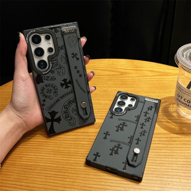 クロムハーツ Chrome Heartsブランドgalaxy s23/s24 ultra/s25+スマホケースギャラクシーs23ultra s24 plus S25 ultra plus保護カバー高品質ギャラクシーs23 s24 ultra S25plusブランドケース男性愛用galaxy s23/s24/s25ブランドケース女性向け