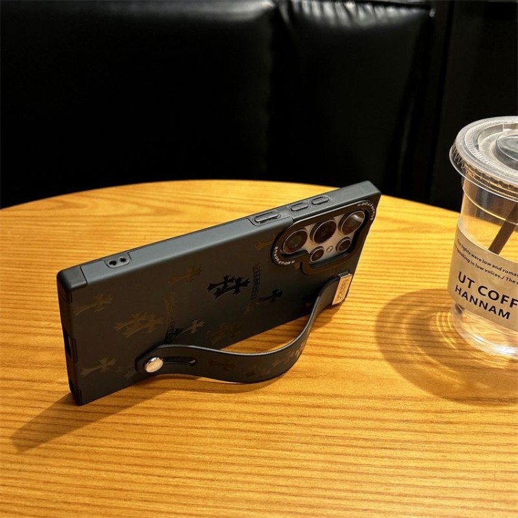 クロムハーツ Chrome Heartsブランドgalaxy s23/s24 ultra/s25+スマホケースギャラクシーs23ultra s24 plus S25 ultra plus保護カバー高品質ギャラクシーs23 s24 ultra S25plusブランドケース男性愛用galaxy s23/s24/s25ブランドケース女性向け