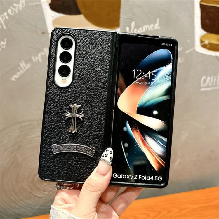クロムハーツ Chrome Heartsハイブランドgalaxy z flip7 6 5/z flip4/z flip3折りたたみケースファッションgalaxy z flip7 6 5/z flip4/z flip3ケースブランド折りたたみ型ギャラクシーz flip 7 6 5/z flip4/z fold5 6 7 ケースメンズ高級感galaxyz flip5/z flip4/z fold5/z fold4ブランドケース