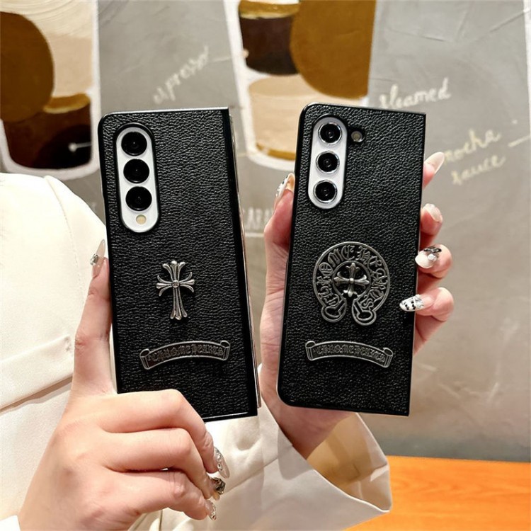 クロムハーツ Chrome Heartsハイブランドgalaxy z flip7 6 5/z flip4/z flip3折りたたみケースファッションgalaxy z flip7 6 5/z flip4/z flip3ケースブランド折りたたみ型ギャラクシーz flip 7 6 5/z flip4/z fold5 6 7 ケースメンズ高級感galaxyz flip5/z flip4/z fold5/z fold4ブランドケース