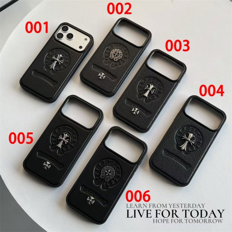 クロムハーツ Chrome Hearts iphone17 /Air/16/15/14/13 Pro Maxケースブランドコピーハイブランドアイフォン17 プロマックス 16e 15プロ/14/13スマホケースブランドiphone16/15/14 17Pro/ airメンズケース