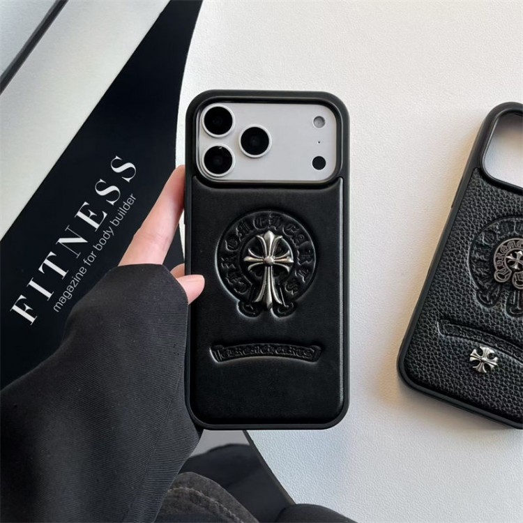 クロムハーツ Chrome Hearts iphone17 /Air/16/15/14/13 Pro Maxケースブランドコピーハイブランドアイフォン17 プロマックス 16e 15プロ/14/13スマホケースブランドiphone16/15/14 17Pro/ airメンズケース