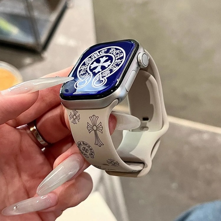 クロムハーツ Chrome Heartsブランド Apple Watch 11 Ultra3  9 10 ultra バンド 華奢革 交換バンド高級感 Apple Watch 11 se3 10 9 8 7 se2/6/5/4/3/2/1ベルト 軽量 フィット 通気性男性向けアップルウオッチ se3/se2/7 8 9 10 11スポーツベルト 上質Apple Watch 11 9 10 ultra/8/7/6ブランドベルト 流行り