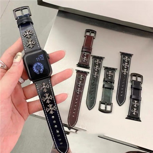 クロムハーツ Chrome Heartsブランド Apple Watch 11 Ultra3  9 10 ultra バンド 華奢革 交換バンド男性向けアップルウオッチ se3/se2/7 8 9 10 11スポーツベルト 上質ブランドiwatch 11 7 8 9 10バンド 丈夫ブランド apple watch ultra3 ultra 2 49mmシリコンバンド 痛くない