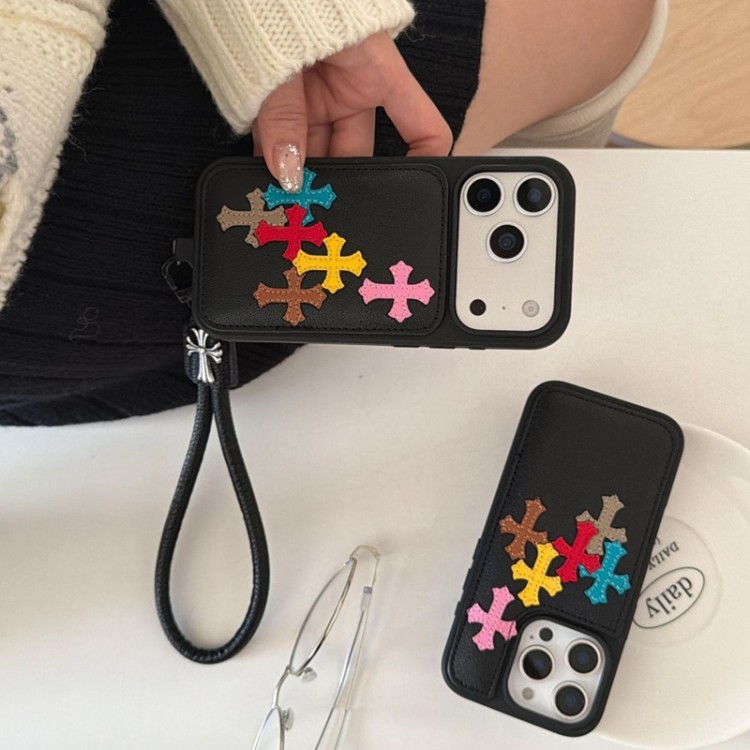 クロムハーツ Chrome Hearts iphone17 /Air/16/15/14/13 Pro Maxケースブランドコピーレディース向けiphone 17pro max/ air /16/15/14/13Proケースハイエンドiphone16/15 17Pro Max/14plusカバー