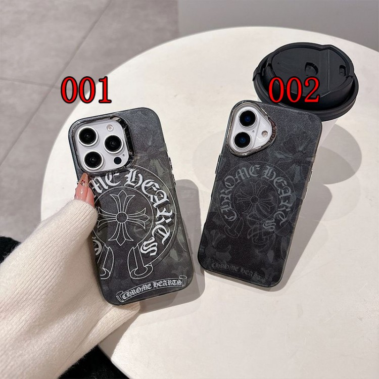 クロムハーツ Chrome Heartsハイブランドアイフォン17 プロマックス 16e 15プロ/14/13スマホケースレディース向けiphone 17pro max/ air /16/15/14/13Proケースiphone Air/17/16e/15/14ブランドケースメンズレディース