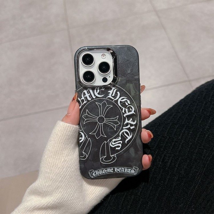 クロムハーツ Chrome Heartsハイブランドアイフォン17 プロマックス 16e 15プロ/14/13スマホケースレディース向けiphone 17pro max/ air /16/15/14/13Proケースiphone Air/17/16e/15/14ブランドケースメンズレディース