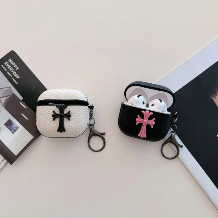 クロムハーツ Chrome Hearts かわいい エアーポッズ4/3/プロカバー高品質 Airpods 3pro 4ケース保護 エアーポッズ4 3 Air pods1/2/3/pro2ケースレディース Airpods 4 3 pro2ケース ブランド