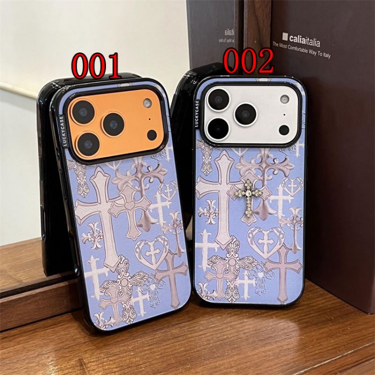 クロムハーツ Chrome Heartsブランドiphone16/15/14 17Pro/ airメンズケースレディース向け iphone 17pro max/ air /16/15/14/13Proケース かわいい アイフォン17pro /16/15プロ/14/13カバー