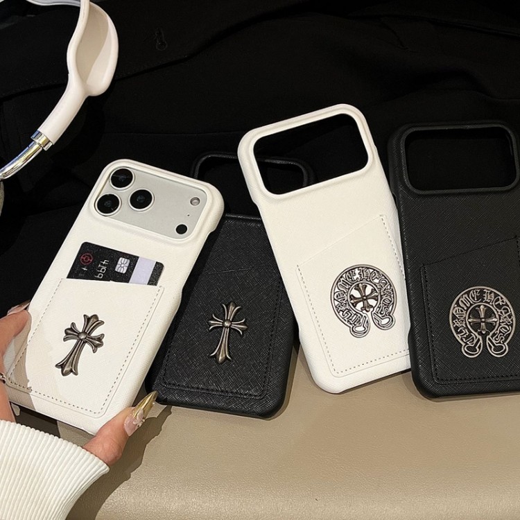 クロムハーツ Chrome Hearts iphone17 /Air/16/15/14/13 Pro Maxケースブランドコピーレディース向けiphone 17pro max/ air /16/15/14/13Proケースかわいいアイフォン17pro /16/15プロ/14/13カバー