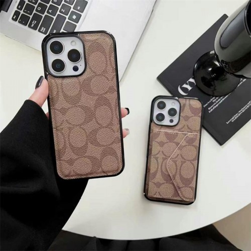 Coach コーチブランドiphone16/15/14Proメンズケースレディース向けiphone16/15/14/13Proケースかわいいアイフォン16/15プロ/14/13カバー