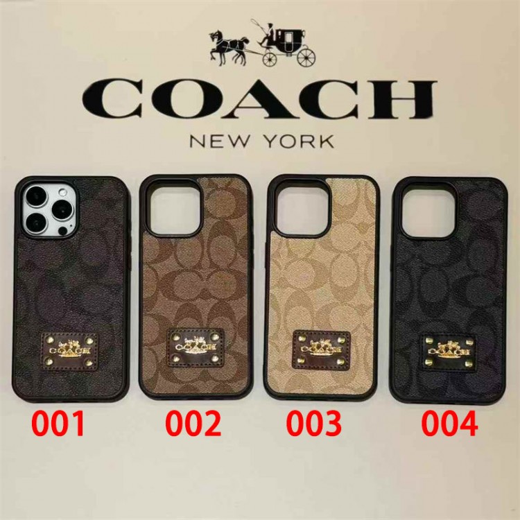 Coach コーチハイブランドアイフォン17 プロマックス 16e 15プロ/14/13スマホケース男女兼用携帯カバーiphone16/15/14/17Pro Max airかわいいアイフォン17pro /16/15プロ/14/13カバー