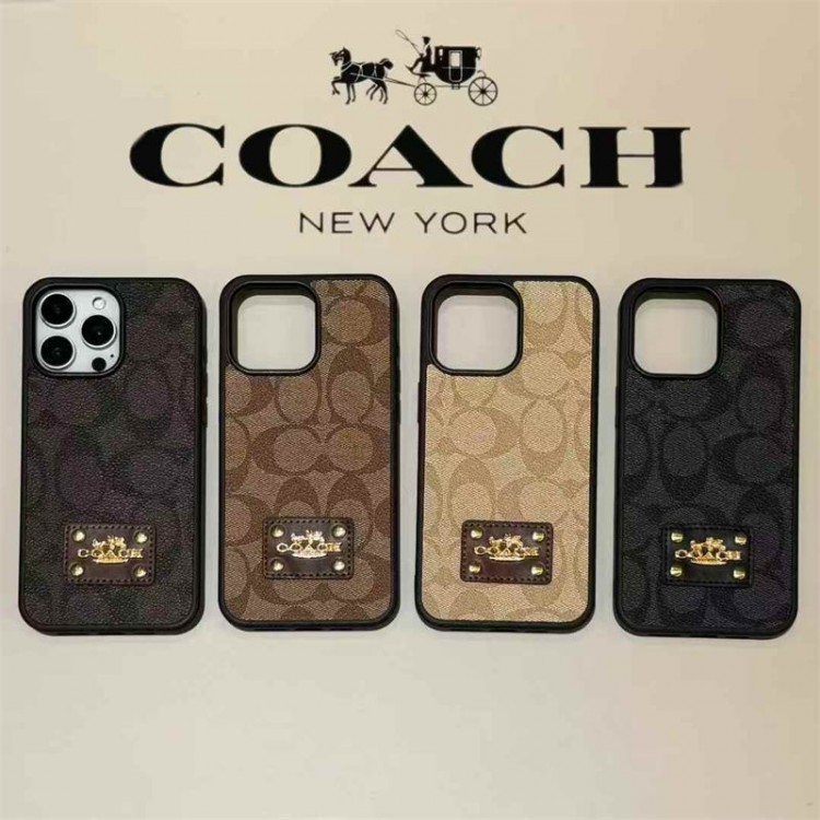 Coach コーチハイブランドアイフォン17 プロマックス 16e 15プロ/14/13スマホケース男女兼用携帯カバーiphone16/15/14/17Pro Max airかわいいアイフォン17pro /16/15プロ/14/13カバー