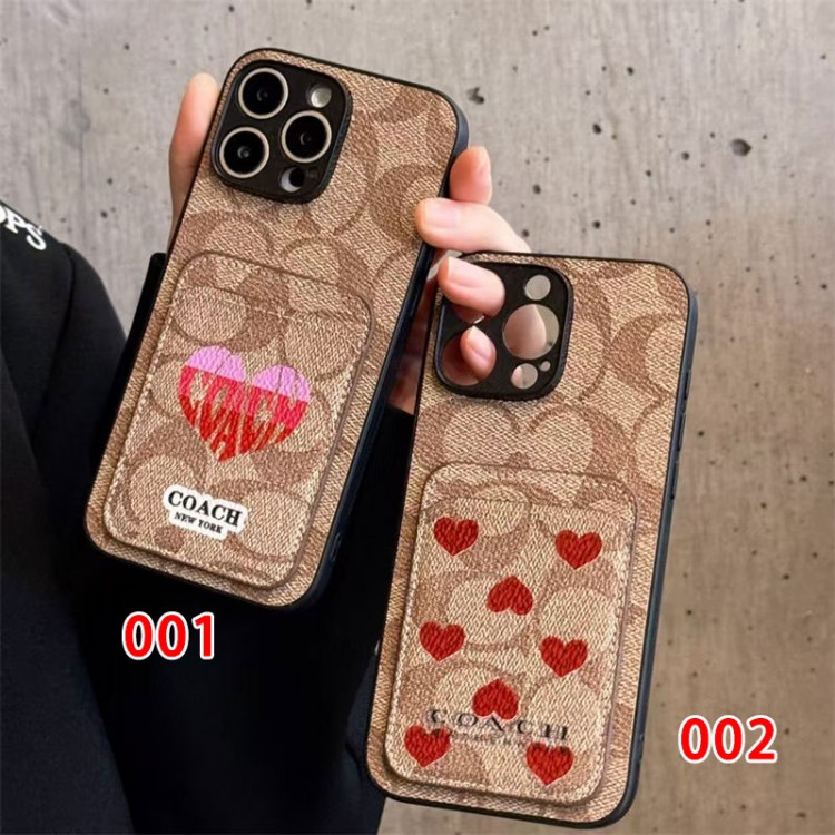 Coach コーチブランドiphone16/15/14 17Pro/ airメンズケースかわいいアイフォン17pro /16/15プロ/14/13カバーハイエンドiphone16/15 17Pro Max/14plusカバー