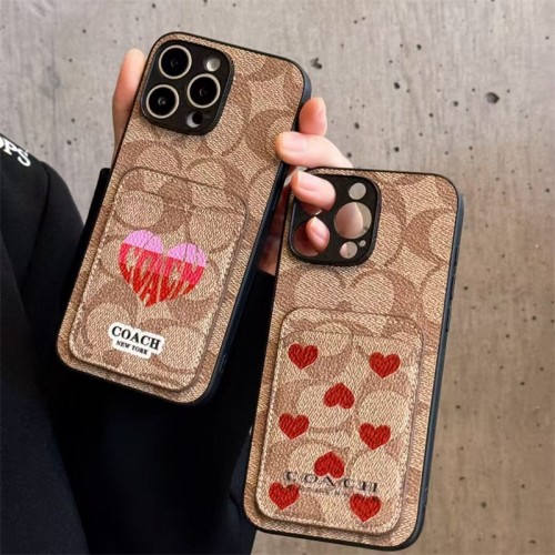 Coach コーチブランドiphone16/15/14 17Pro/ airメンズケースかわいいアイフォン17pro /16/15プロ/14/13カバーハイエンドiphone16/15 17Pro Max/14plusカバー