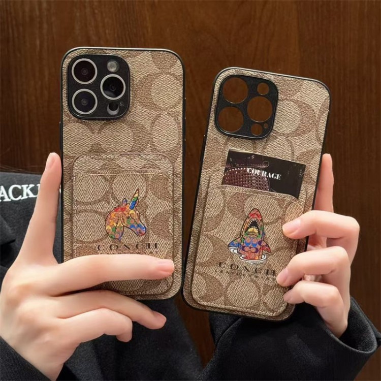 Coach コーチiphone Air/16/15/17PRO/14/13Proブランドスマホケースレディース向けiphone 17pro max/ air /16/15/14/13Proケースiphone Air/17/16e/15/14ブランドケースメンズレディース